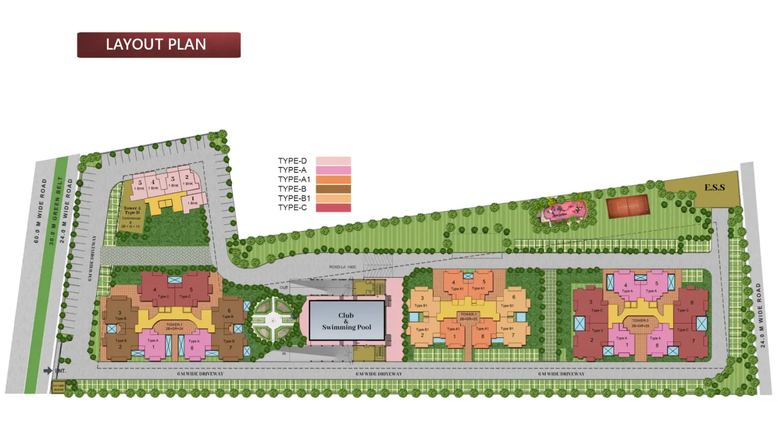2 BHK / 3BHK  Premium Residential Apartments Sector 1, Noida | NCR Monarch