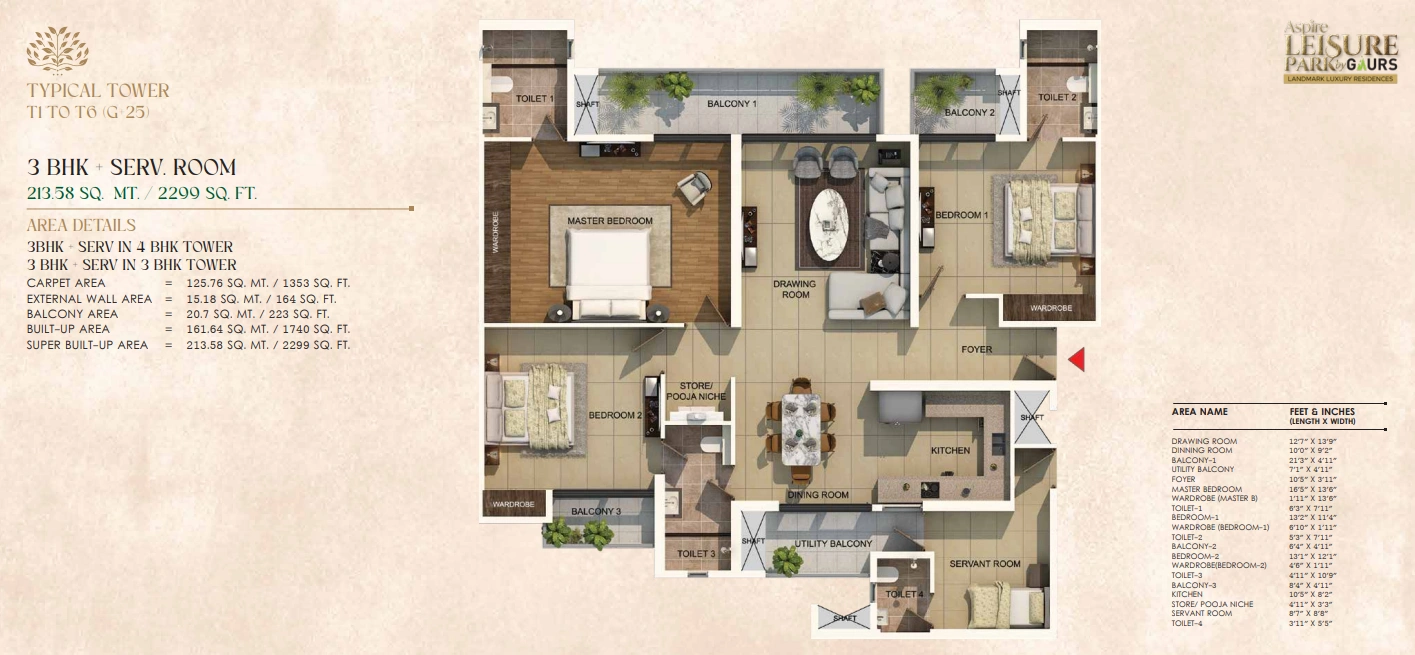 Luxury 3 & 4 BHK Apartments in Techzone 4, Greater Noida West | Aspire Leisure Park by Gaurs