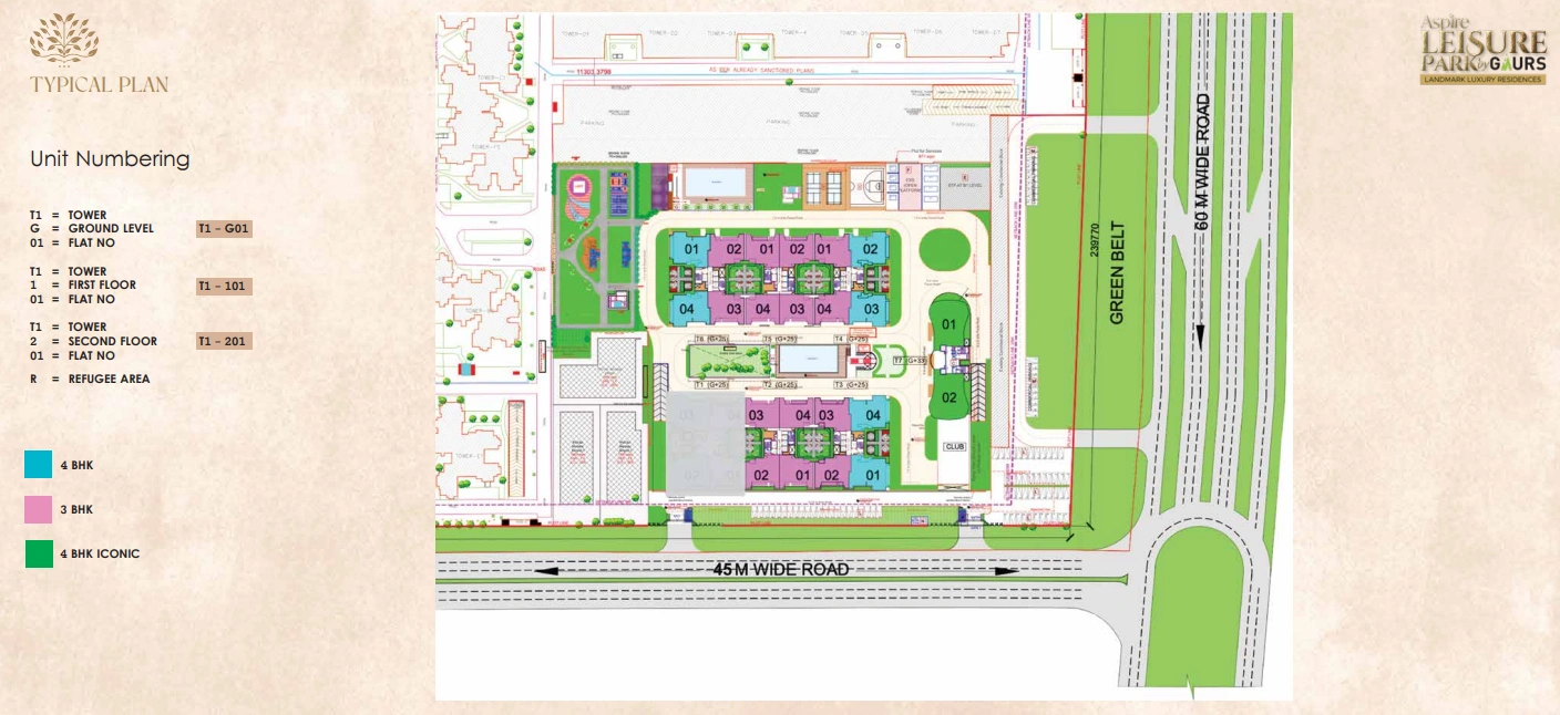 Luxury 3 & 4 BHK Apartments in Techzone 4, Greater Noida West | Aspire Leisure Park by Gaurs