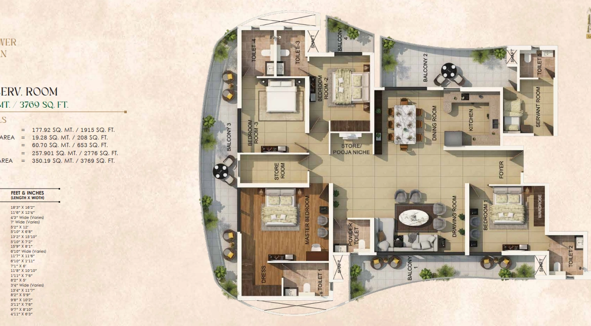 Luxury 3 & 4 BHK Apartments in Techzone 4, Greater Noida West | Aspire Leisure Park by Gaurs