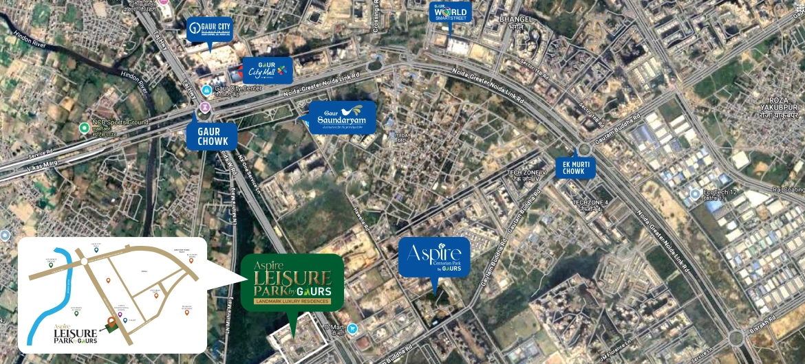 Luxury 3 & 4 BHK Apartments in Techzone 4, Greater Noida West | Aspire Leisure Park by Gaurs