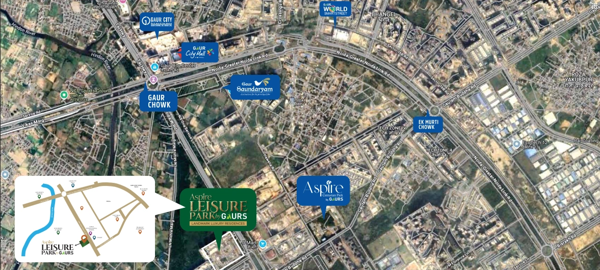Luxury 3 & 4 BHK Apartments in Techzone 4, Greater Noida West | Aspire Leisure Park by Gaurs